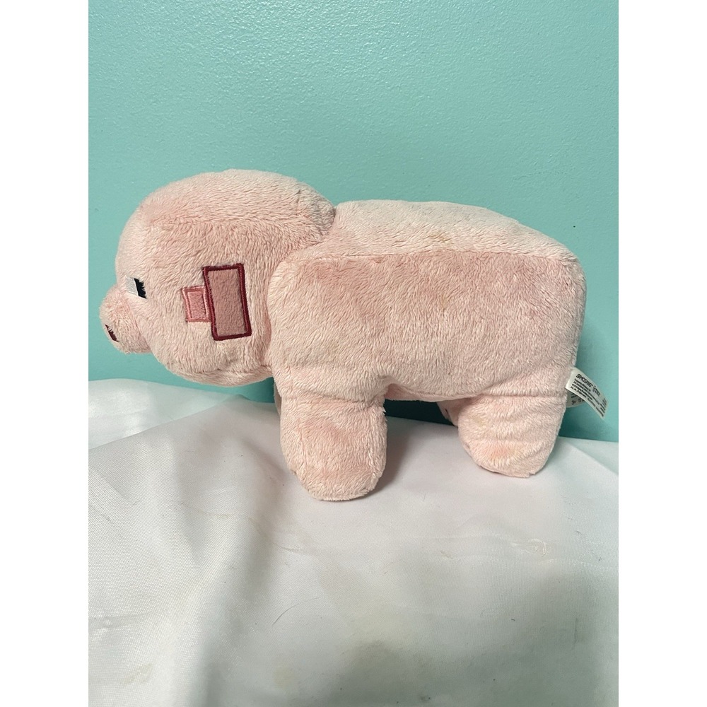 Mojang Minecraft Pink Pig Plush‎ 6" Stuffed Toy Animal 2014 Jinx Bin T